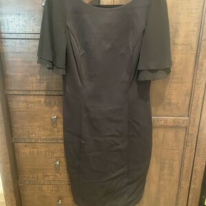 White House Black Market Black Midi Dress